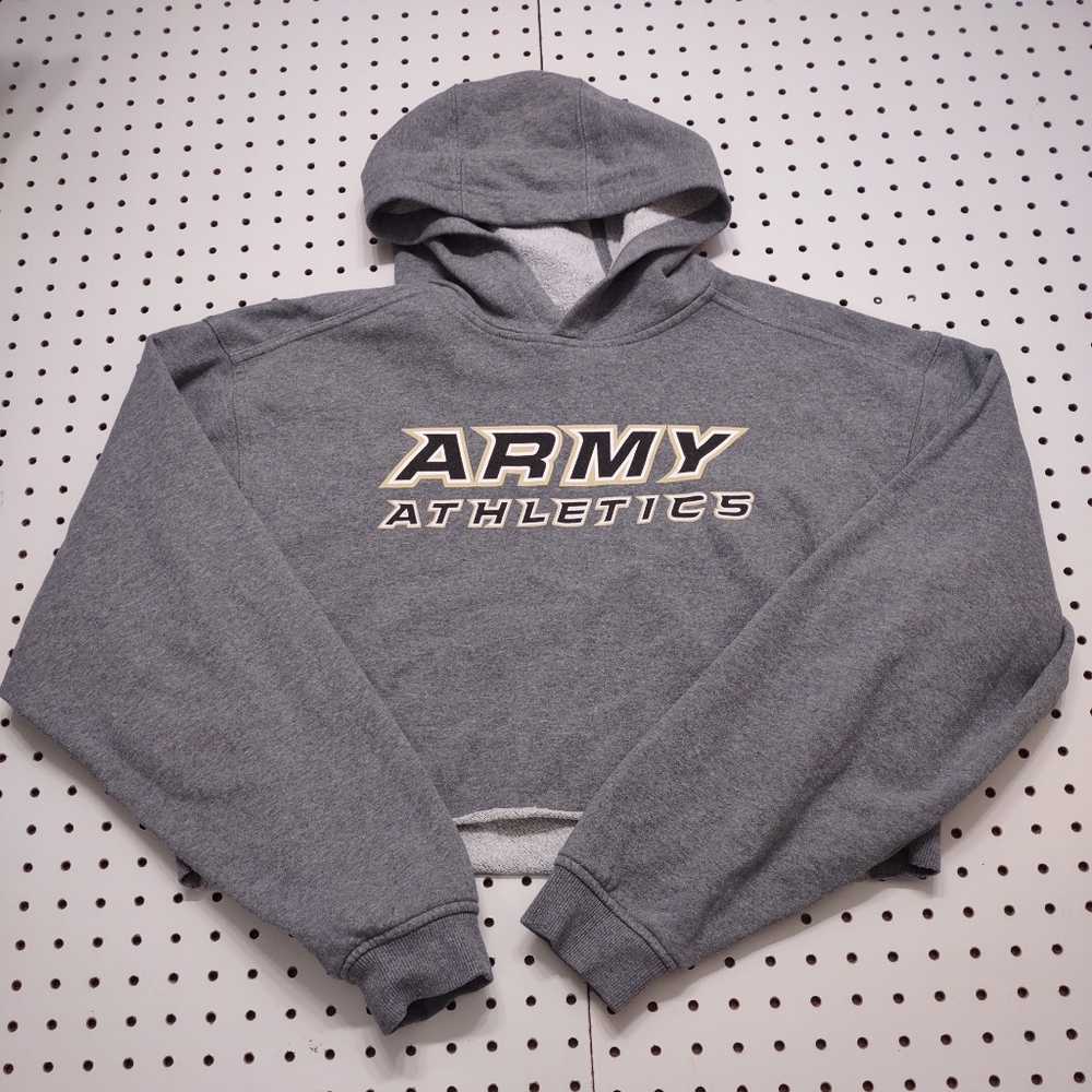 Nike Army Athletics Cropped Hooded Sweatshirt, Size Large